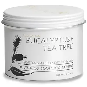 BALM OF GILEAD Tea Tree with Eucalyptus Foot Cream - Intensive Moisture and Healing, Foot Care and Body, Skin Soothing Cream - Eczema, Ringworm, Dry, Chaffed Skin, Nail, Toe Fungal Infections