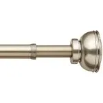 Bali Blinds Decorative Spring Tension Rod, 24-36 , Brushed Pewter