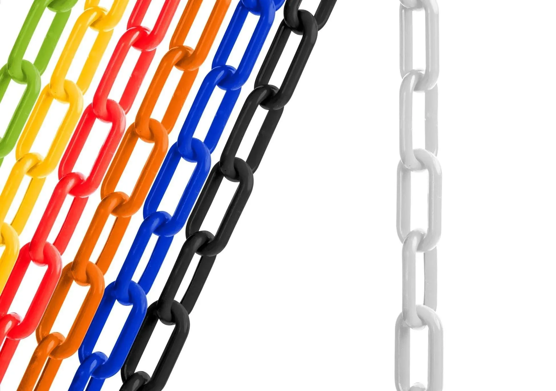 US Weight Chain Boss White Plastic Safety Chain with Sun Shield Uv Resistant Technology- 50 Ft Lowes.com