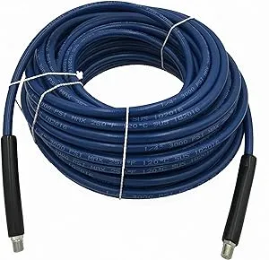 1/4&#034; x 100&#039; Blue Carpet Cleaning Solution Hose 3000 PSI