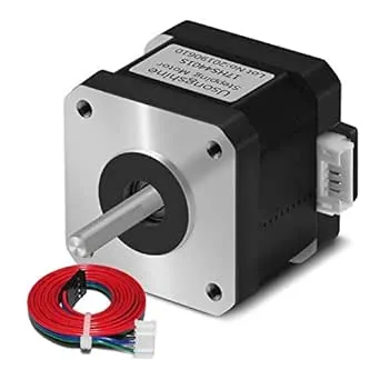 Usongshine Nema 17 Stepper Motor 42BYGH 1.8 Degree 38MM 1.5A 42 Motor (17HS4401S) 42N.cm (60oz.in) 4-Lead with 1m Cable and Connector for DIY CNC 3D Printer