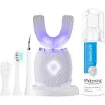 Rongchuang Ultrasonic Toothbrush Automatic Toothbrush for Adults 360Electric Toothbrush 30'' Automatic Timer Wireless Charging Washable Travel Home