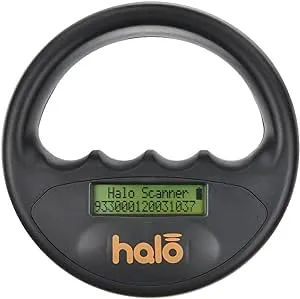 Halo Microchip Scanner reads FDX-B (15 digit)  and FDX-A (10 digit)