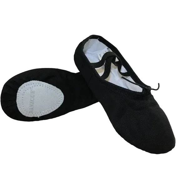 Danzcue Adult Canvas/Leather Ballet Shoes