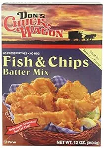 Dons Chuck Wagon Fish &amp; Chips Batter Mix, 12 Oz (Pack of 6)