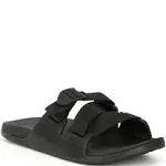 Chaco Men&#x27;s 8\u200e Chillos Performance Slide Sandals Black Adjustable Strap Sporty