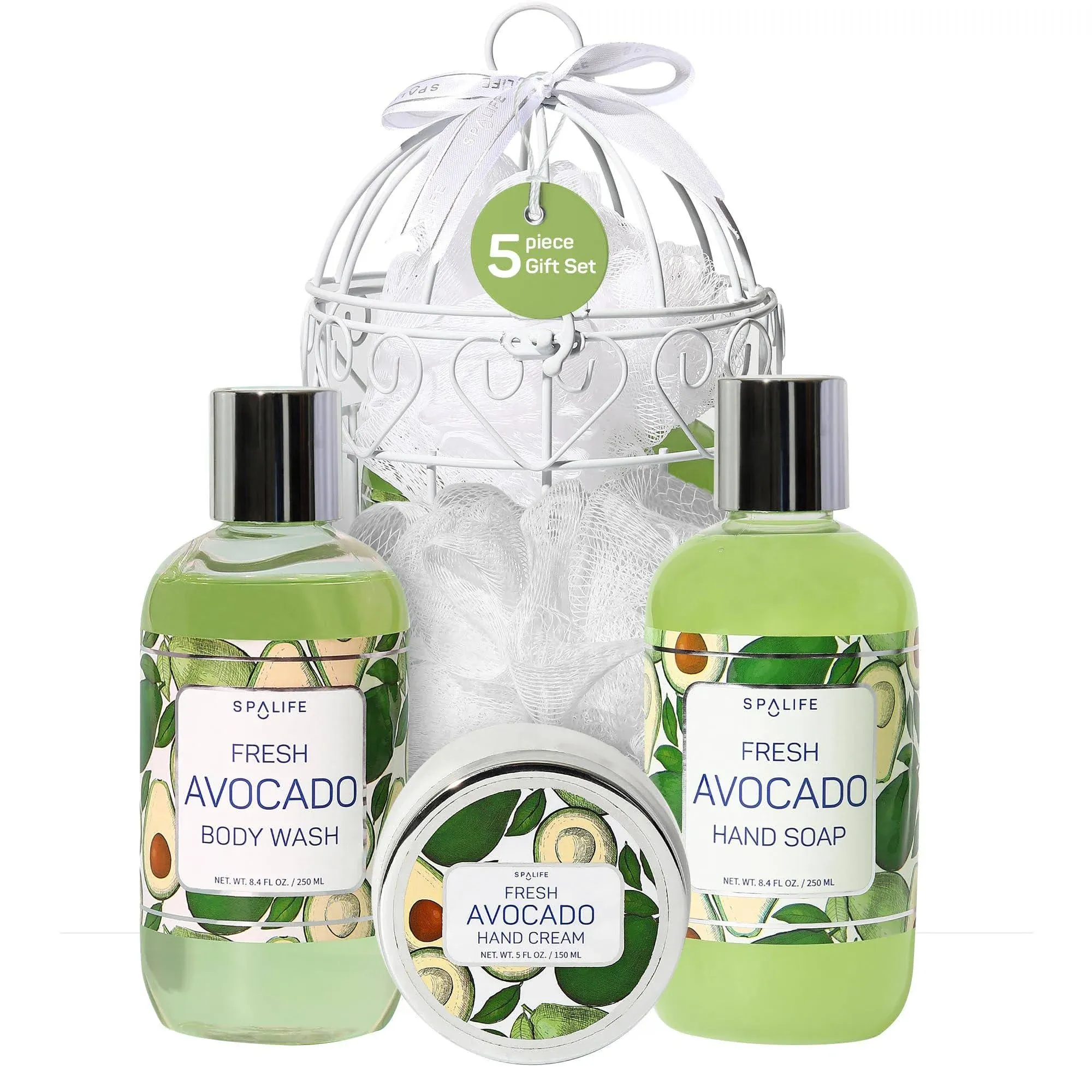 Spalife Avocado Shower Bird Cage 4 Piece Gift Set