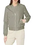 Plus Size Trendy Diamond Quilted Bomber Jacket