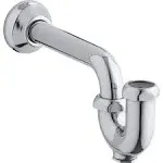 Kohler K-8998-CP Polished Chrome Adjustable P-Trap with Tubing Outlet