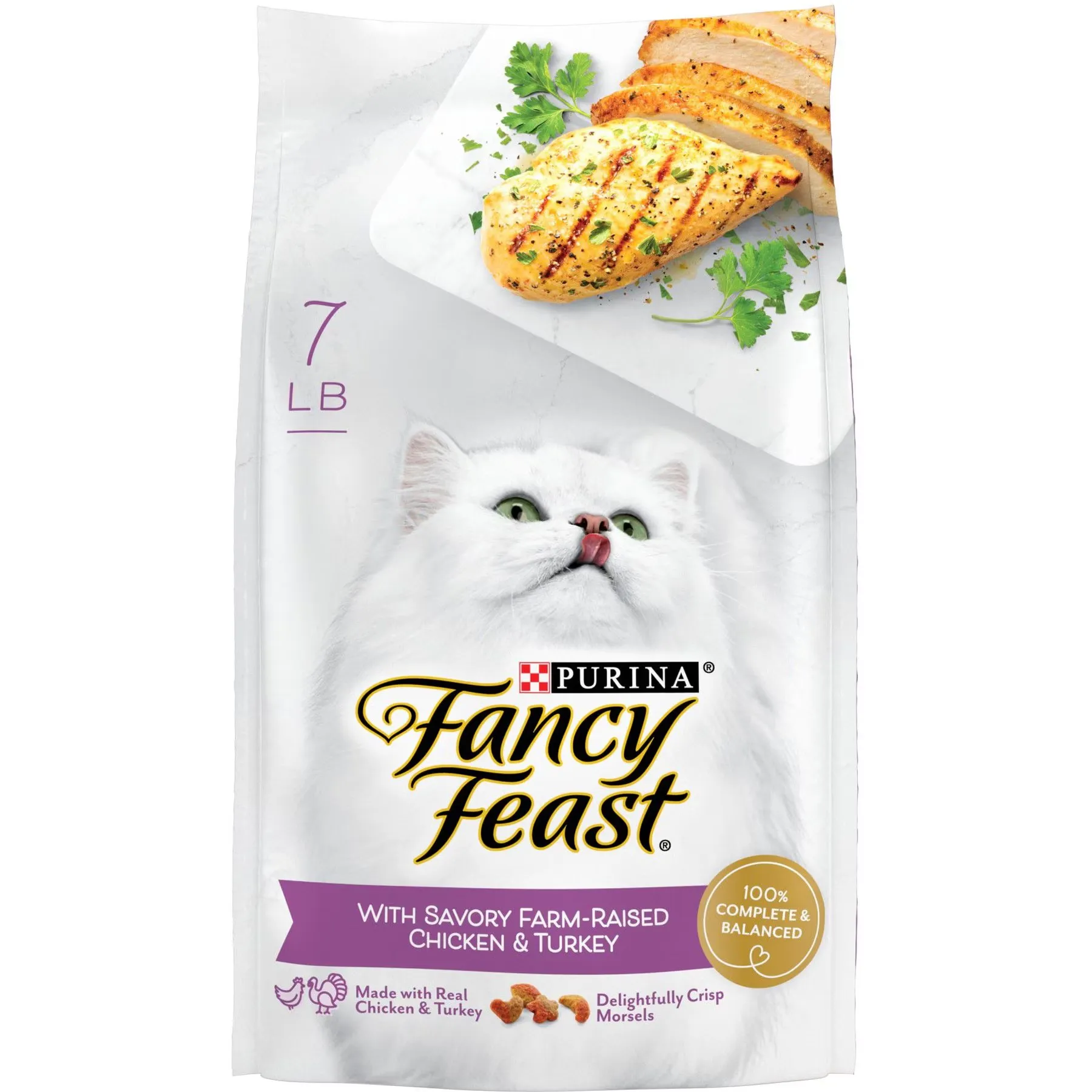 Purina Fancy Feast Dry Cat Food Savory Chicken Turkey