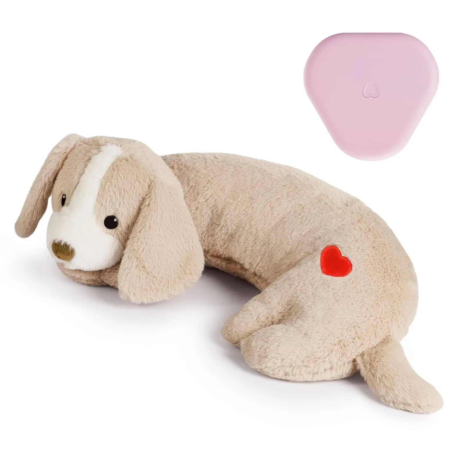 Puppy Heartbeat Toy Heartbeat Stuffed Toy for Dogs, Dog Heartbeat Toy for Pet Anxiety Relief Sleep Aid Cuddle Comfort Calming Crate Kennel Training, Puppy Essentials