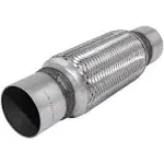 Fortluft Exhaust Flex Connector with Extension Pipes Stainless Steel 2.50''x8.00''x12.00''/63.5x203x305mm 4401090