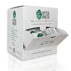 After Inked Tattoo Aftercare Lotion - Tattoo Moisturizer, As Seen on INK MASTER, 7ml Tattoo Balm, Ink Hydration Tattoo Aftercare Kit, Reclosable Pillow Pack (50-Pack)