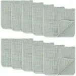 Comfy Cubs Muslin Burp Cloths - Fern Pack of 10