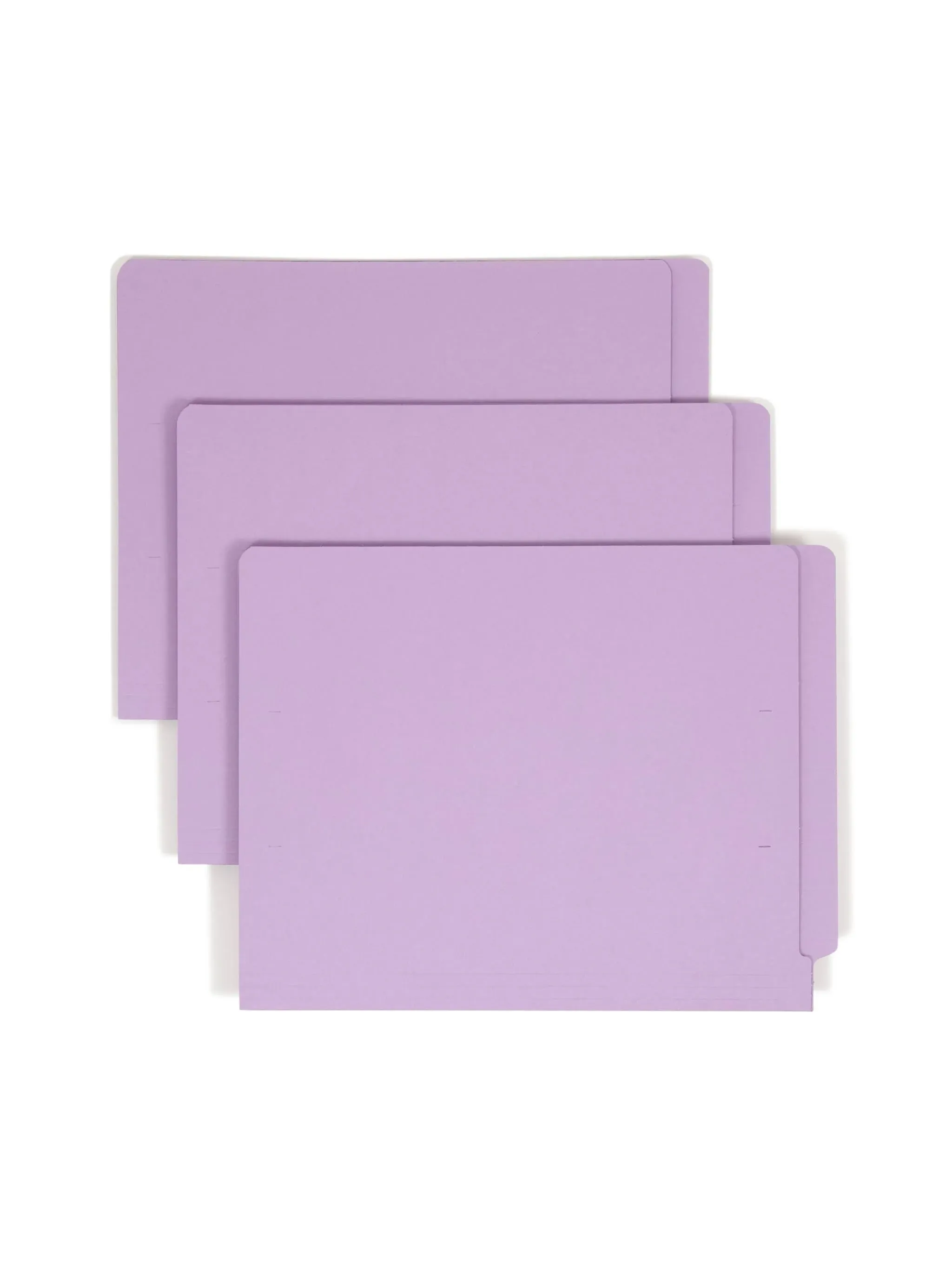 Smead End Tab File Folder, Shelf-Master Reinforced Straight-Cut Tab, Letter Size, Lavender, 100 Per Box (25410)