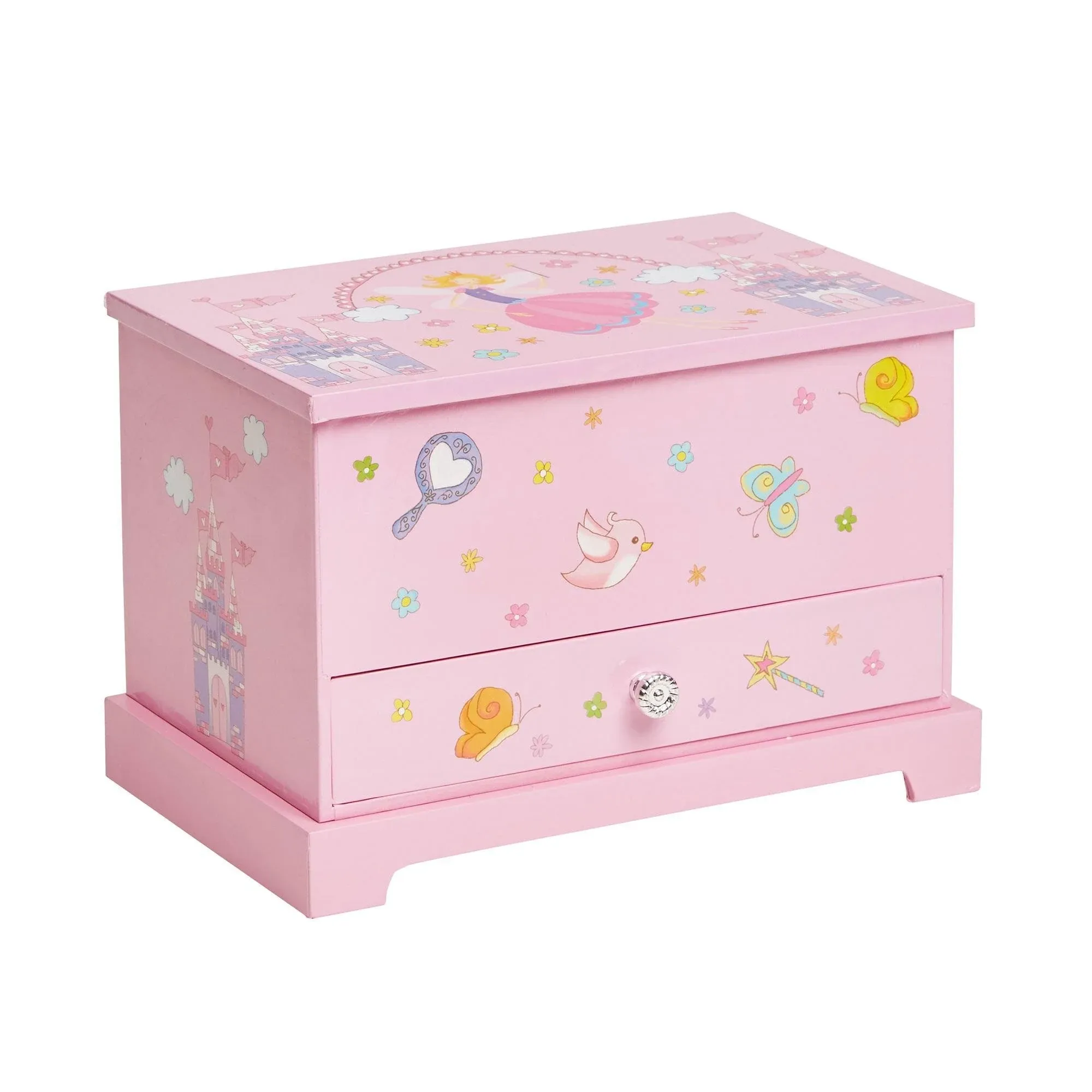 Jewelry Box Beautiful Pink Musical Ballerina Girl&#039;s Waltz of the Flowers NEW