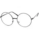 Large Oversized Big Round Metal Frame Clear Lens Round Circle Eye Glasses Medium