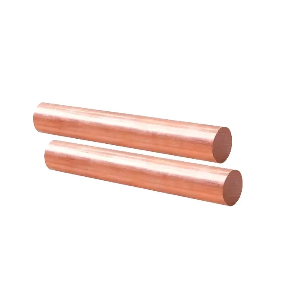 Tynulox 2Pcs Pure Copper round Rod 1/4&#034;(7Mm) Dia 7.87&#034; Length Bare Copper Cu Met