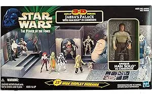 Star Wars Power of The Force 3D Diorama with Figure: Jabba's Palace with Han in Carbonite