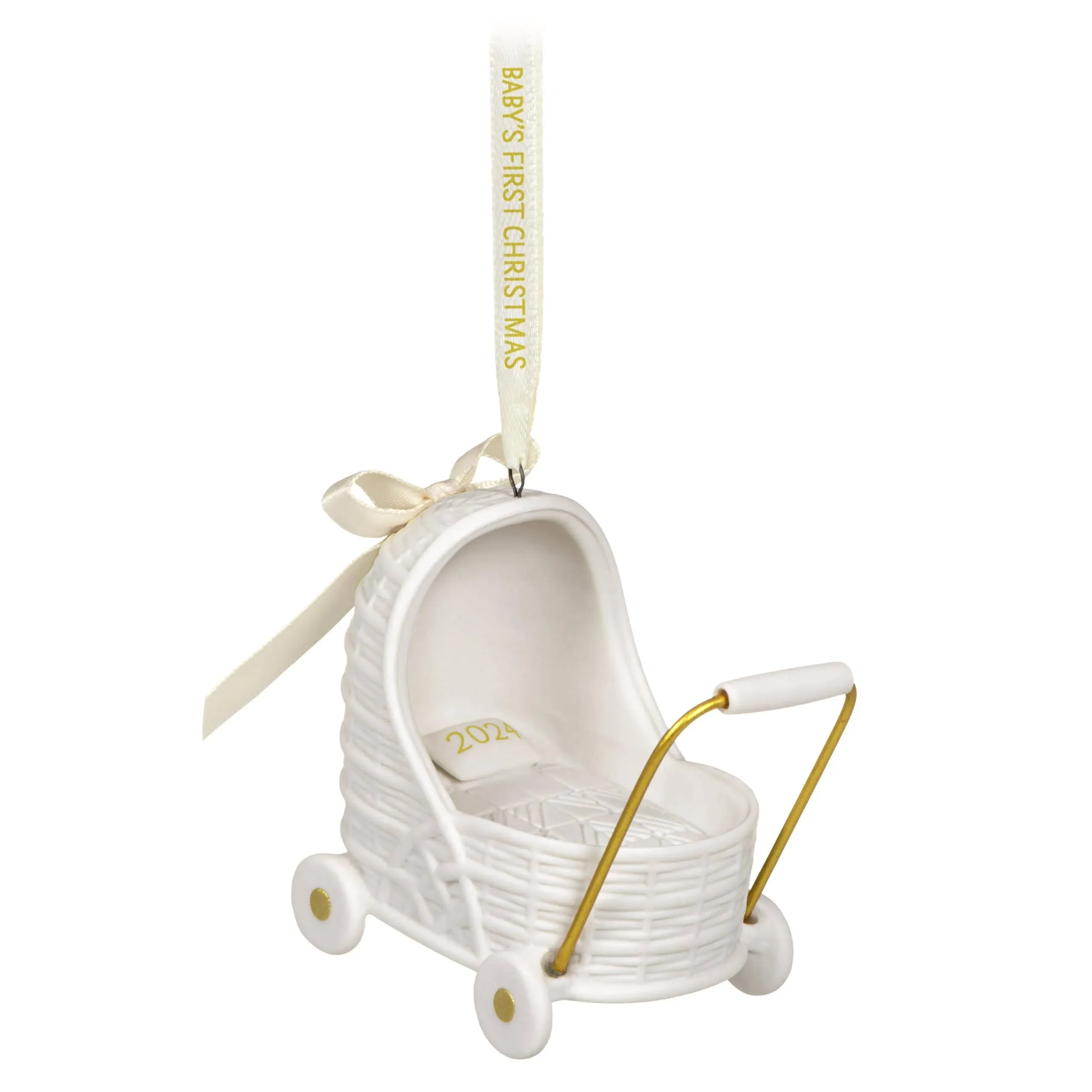 Hallmark Baby's First Christmas Pram Porcelain Ornament