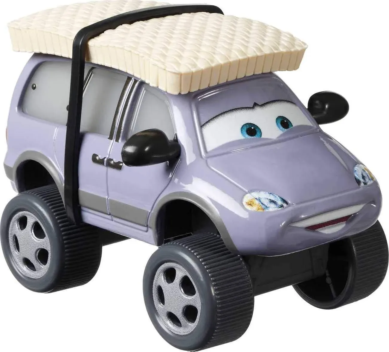 Disney Cars Toys Pixar Cars Die-Cast Oversized Leroy Traffik with Snow Tires Vehicle, Collectible Toy Truck Gifts for Kids Age 3 and Older, Multi