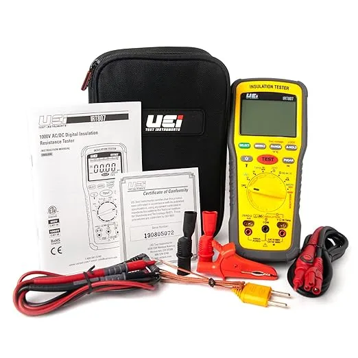 Uei 1000V AC/DC Advanced Insulation Resistance Tester IRT807