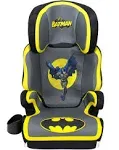 Kids Embrace DC Comics Batman High Back Booster Car Seat, Black/Yellow