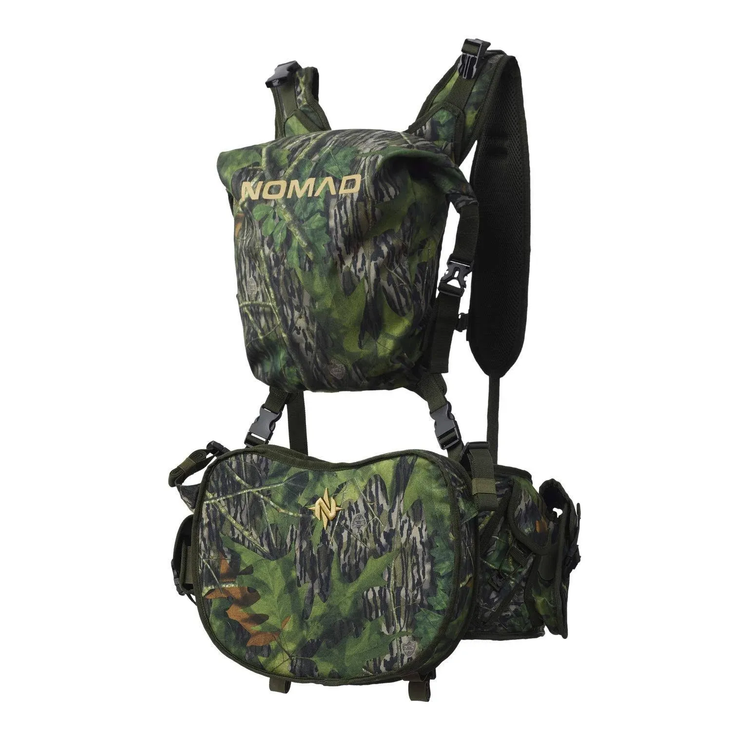 Nomad mens Nwtf Pursuit Convertible Turkey Vest | Camo Hunting Vest