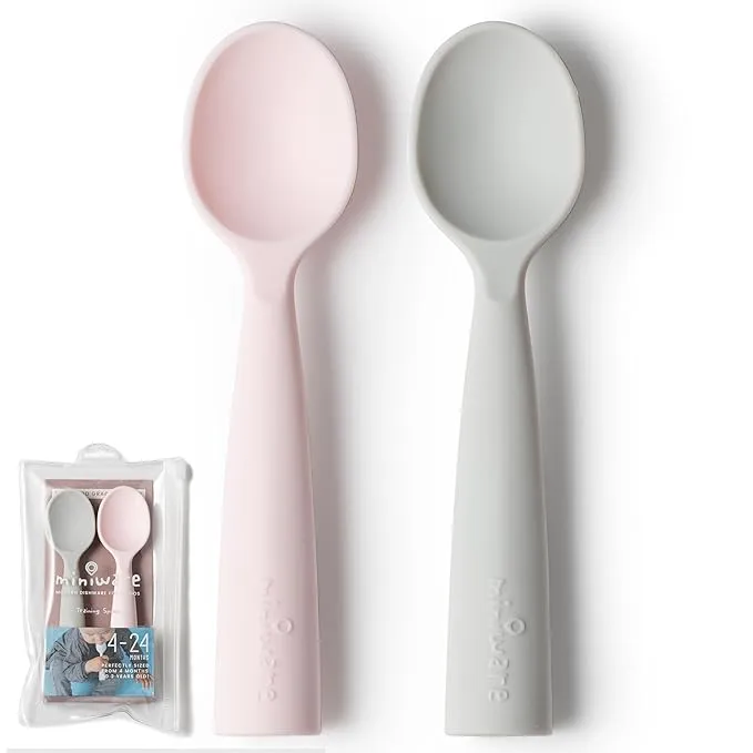 Miniware Teething Spoon Set 矽膠固齒湯匙組 (3 Color Options)