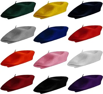 Coveryourhair Berets for Adults - French Beret - Artist Hat - Pack