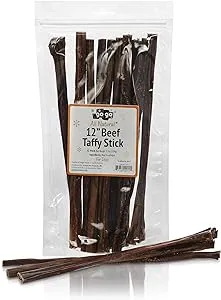 Gogo Free Range Beef Taffy Sticks 12 Inch 12 Pack