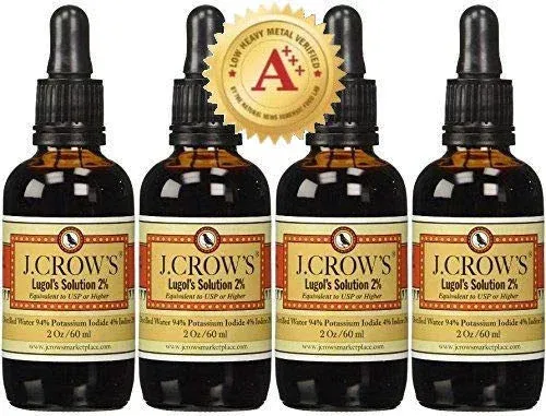 J.CROW'S® Lugol's Solution of Iodine 2% 2oz