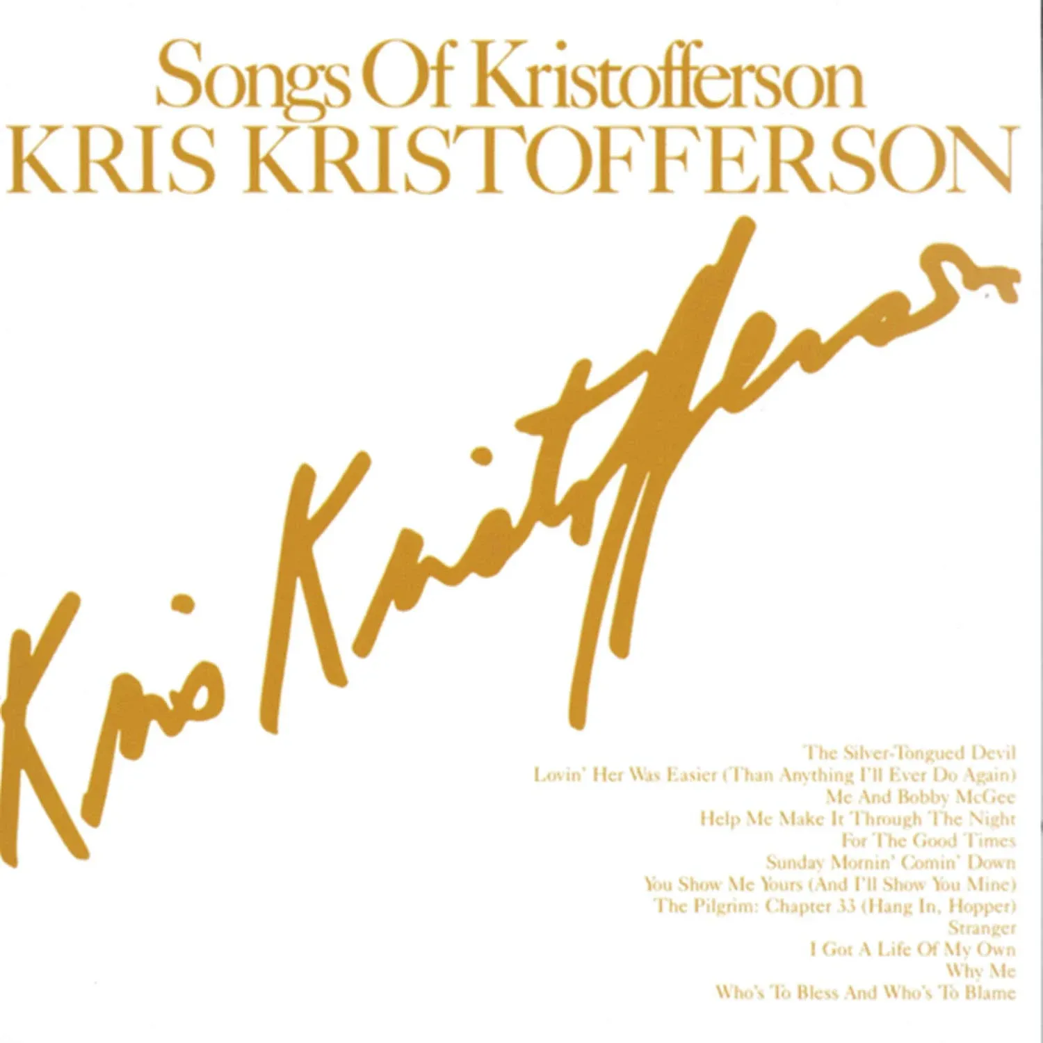 KRISTOFFERSON,KRIS - Songs of Kris Kristofferson