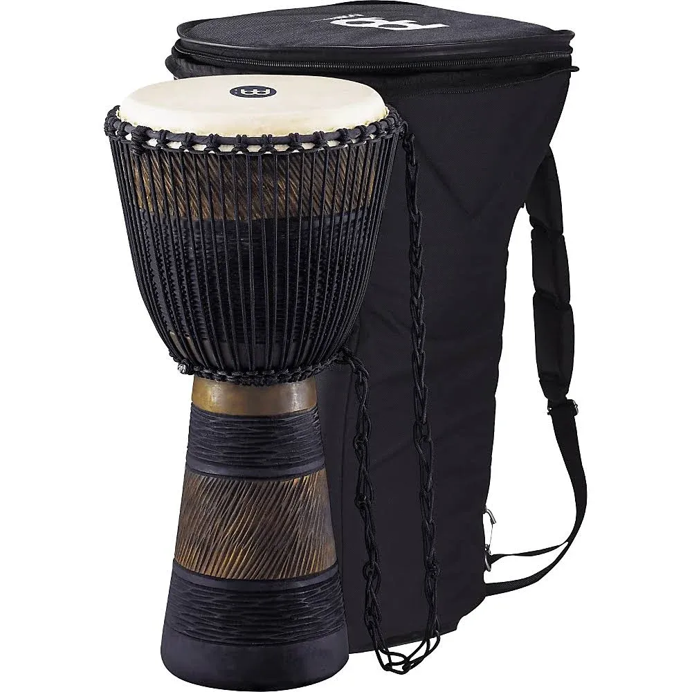 Meinl Earth Rhythm Original African-Style Rope-Tuned Wood Djembe with Bag Large