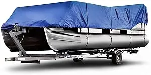 Budge 600 Denier Pontoon Boat Cover, Waterproof and UV Resistant, Multiple Sizes