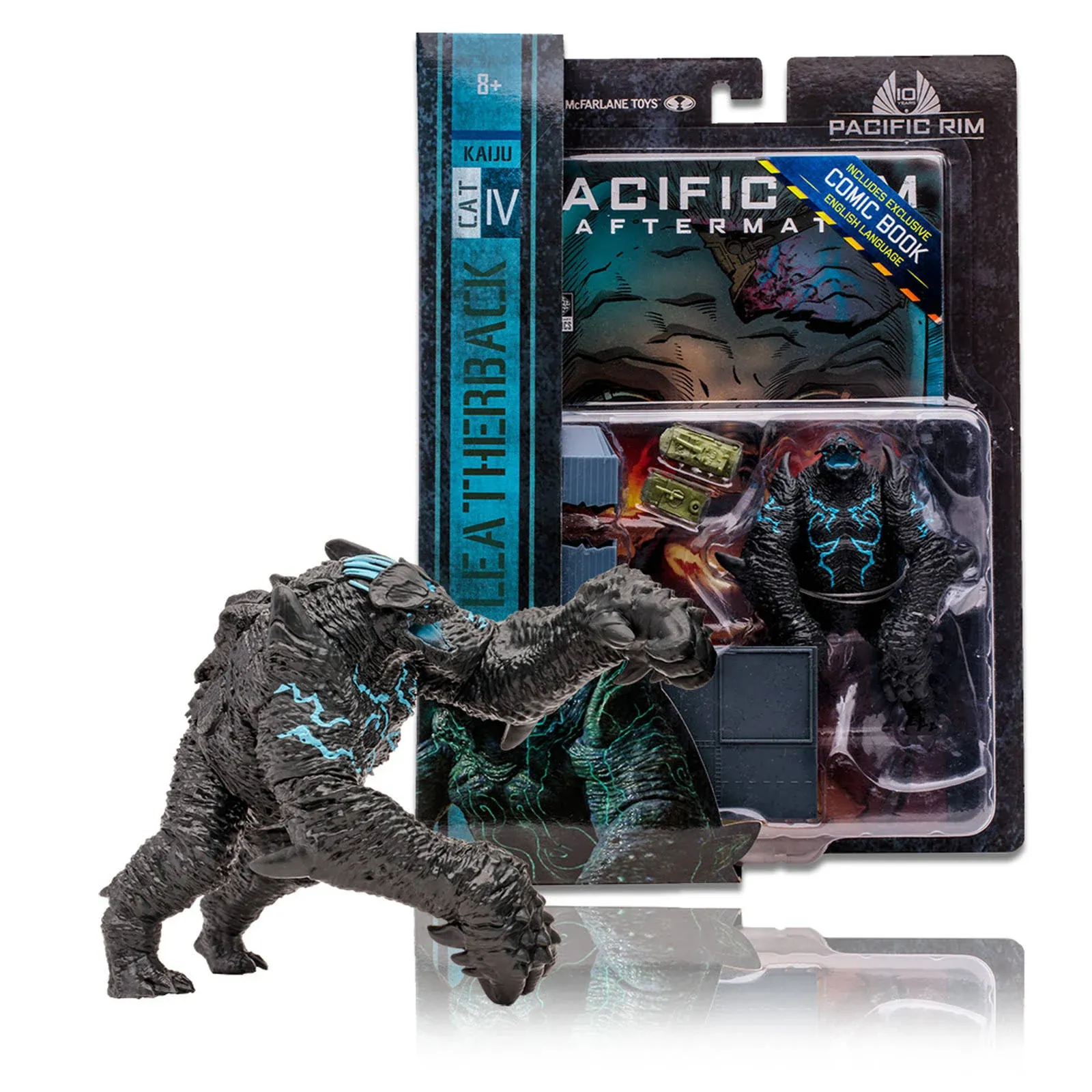 Pacific Rim Kaiju Leatherback 4-Inch Scale Action Figure with Comic Book