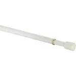 Kenney - KN631/1 - Enamel White Tension Rod 28 in. L x 48 in. L