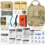 Rhino Rescue IFAK Trauma First Aid Kit Molle Medical Pouch for Tactical Military Car Travel Hiking(Multicam)