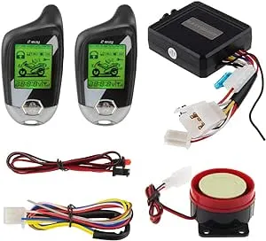 EASYGUARD 2 way motorcycle alarm motion sensor remote engine start LCD indicator