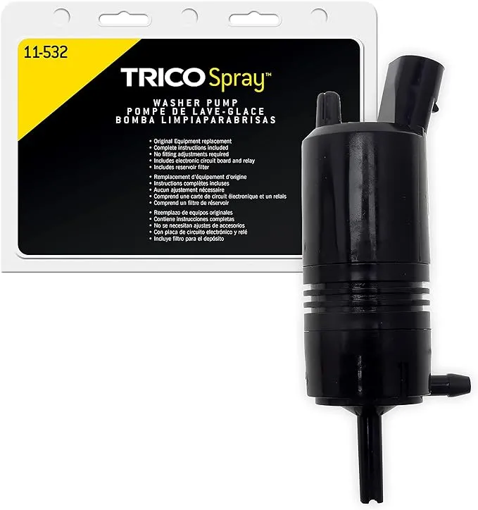 TRICO Spray Windshield Washer Pump (11-532) Fits Select Buick, Cadillac, Chevrolet, and Pontiac Model Years