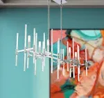  Six Light Island Pendant in Chrome - 140460