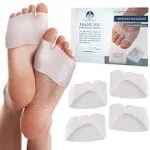 Dr. Frederick's Original Half Toe Sleeve Metatarsal Pads - Bunion & Forefoot Cushioning - 2 Pieces - Great for Diabetics