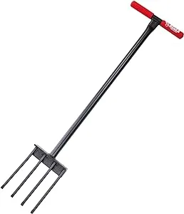 Bully Tools 92463 All Steel Spading Fork with T-Style Handle