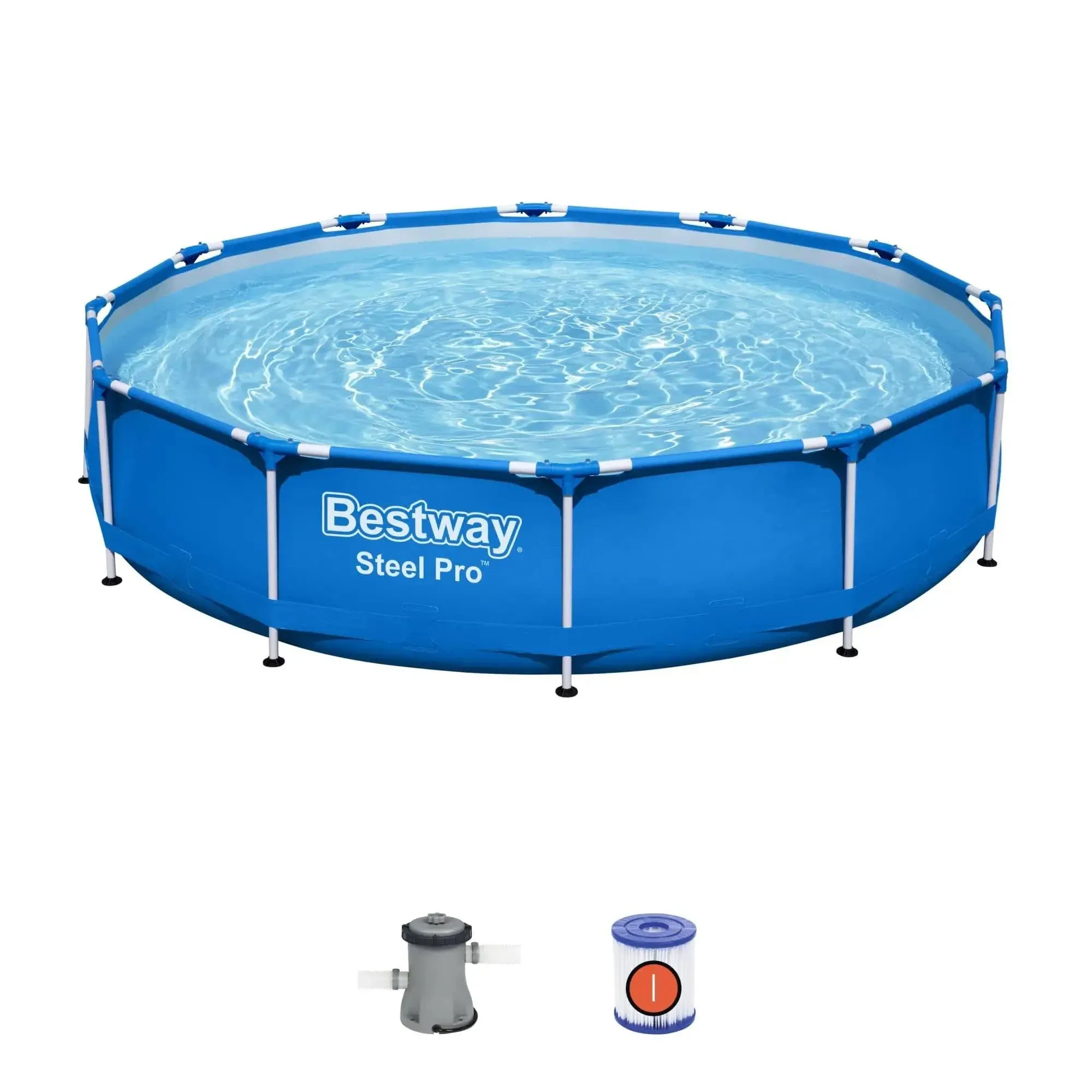 Bestway Steel Pro 12' x 30" Round Above Ground Pool Set