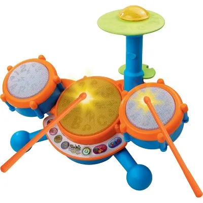 VTech, KidiBeats Drum Set, Toy Drums, Musical Toy, Learning Toy for Kids 2-5 Years