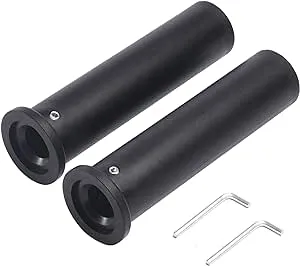 Olympic Adapter Sleeve (2 PCS), Converts 1" Standard Weight Plate Posts to 2" Olympic Weight Plate Posts, Suitable for 1" Standard Barbell Bars, Heavy Duty Nylon and Removable end Cap