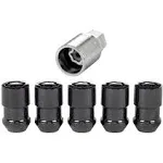 McGard 24548 Black Cone Seat Wheel Locks(1/2"-20 Thread Size) - Set of 5