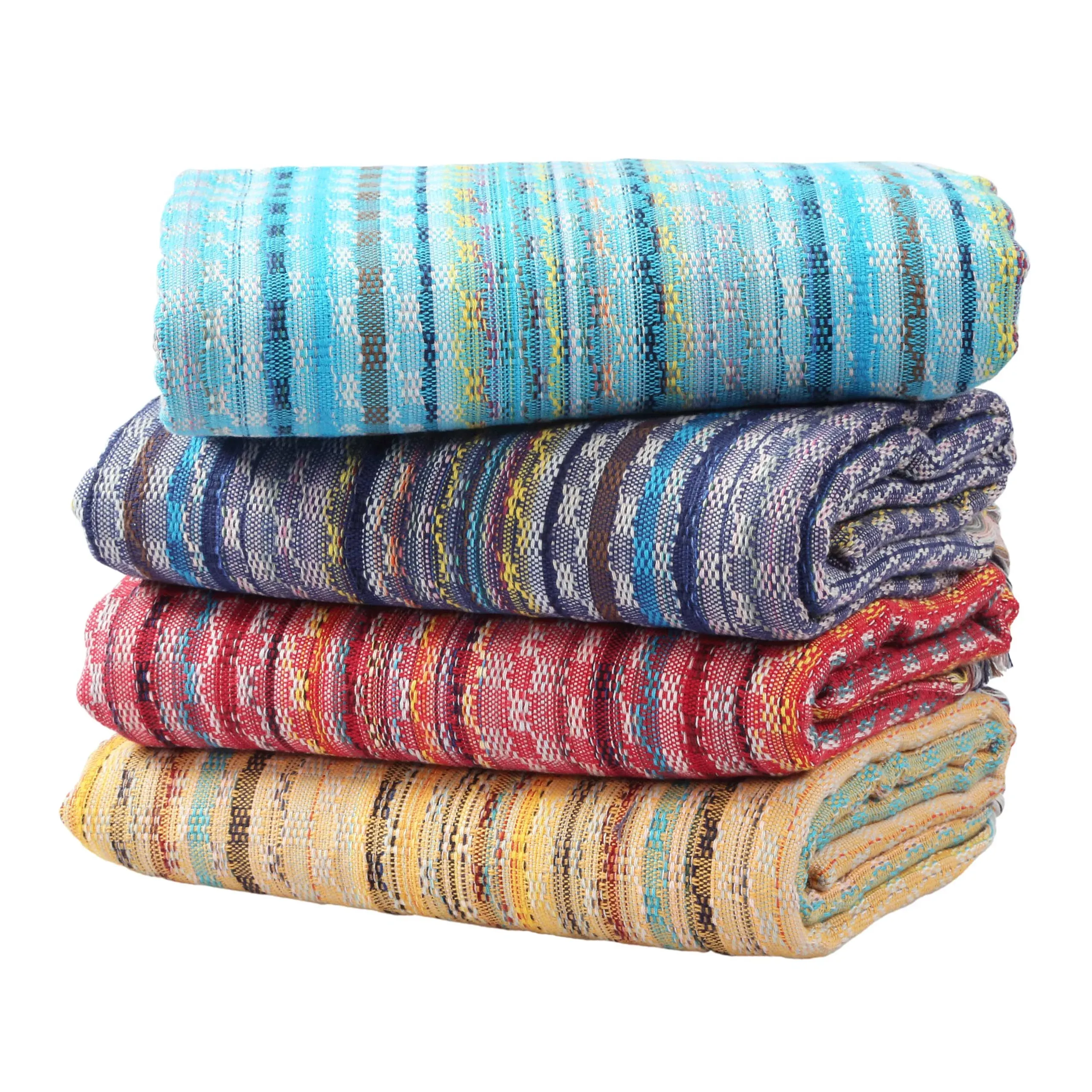 Cacala Extra Large Hand Loomed Turkish Bath Towels Set of 4, 100% Cotton Quick-drying and Lightweight Perfect for Travel, Camping, Gym and Beach (4