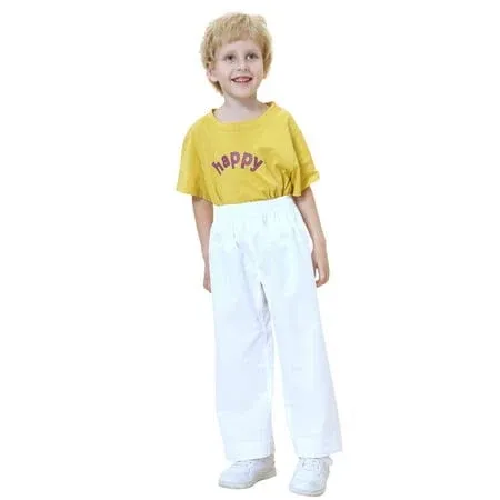 Toptie adult Kids Karate Pants Martial Arts Pants Student Karate Gi Pants-White ...