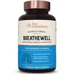 Live Conscious BreatheWell Botanical Respiratory Immune Supplement | with Echinacea, Elderberry, Zinc | Immune System Support Vitamins 60 Capsules